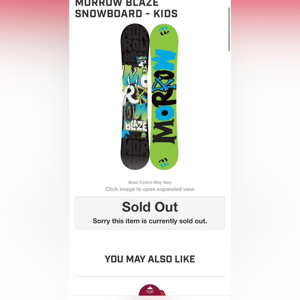 Morrow Blaze Snowboard 108 cm